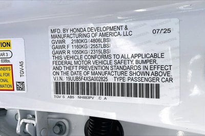 2025 Acura TLX Technology Package