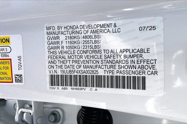 2025 Acura TLX Technology Package