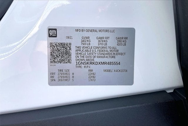 2021 Chevrolet Tahoe 4WD RST