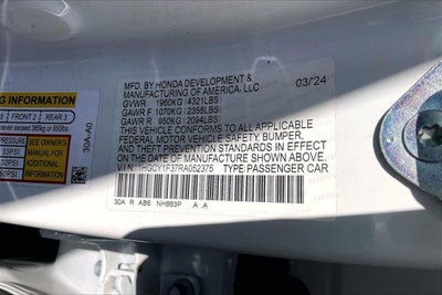 2024 Honda Accord Sedan EX