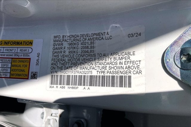 2024 Honda Accord Sedan EX