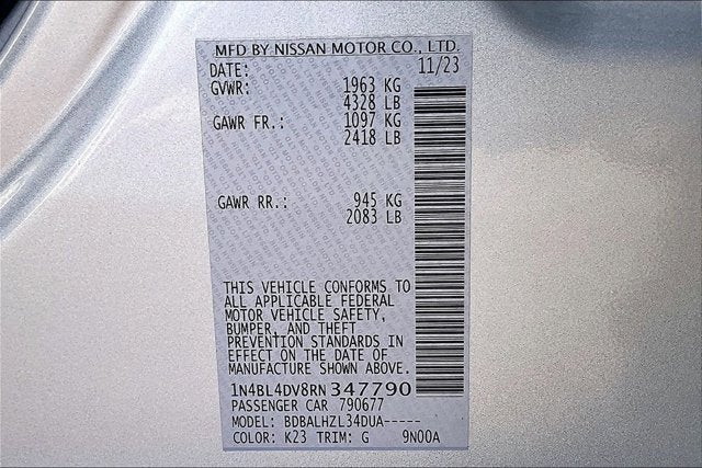 2024 Nissan Altima SV FWD