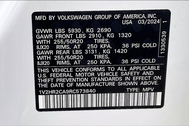 2024 Volkswagen Atlas 2.0T SE w/Technology