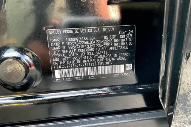 2024 Honda HR-V 2WD Sport