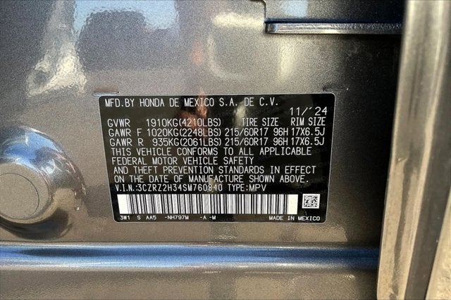 2025 Honda HR-V AWD LX