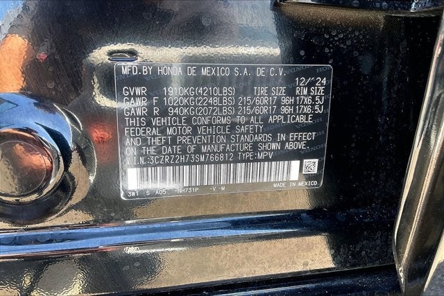 2025 Honda HR-V AWD EX-L