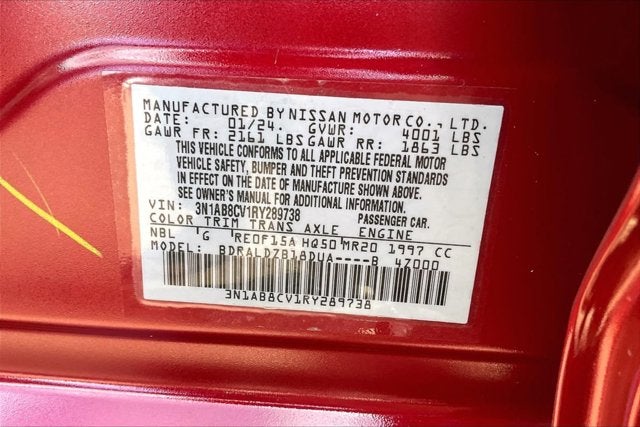 2024 Nissan Sentra SV Xtronic CVT