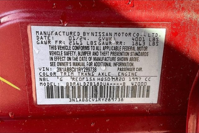 2024 Nissan Sentra SV Xtronic CVT