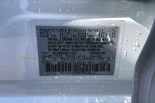 2022 Nissan Sentra SV Xtronic CVT