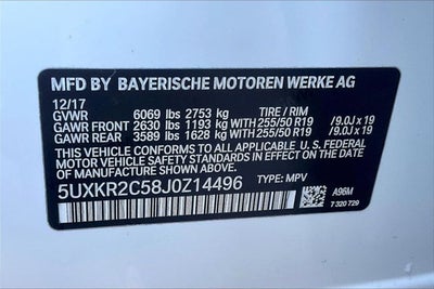 2018 BMW X5 sDrive35i