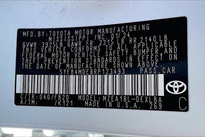 2024 Toyota Corolla LE