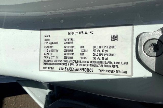2023 Tesla Model 3 Rear-Wheel Drive
