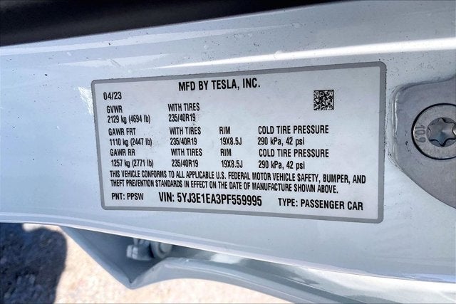 2023 Tesla Model 3 Rear-Wheel Drive