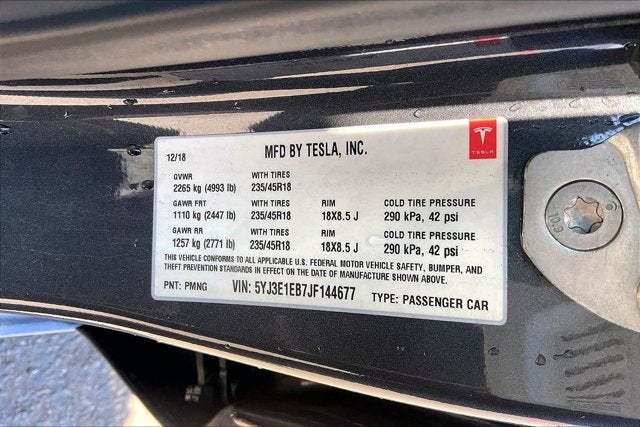 2018 Tesla Model 3 Long Range