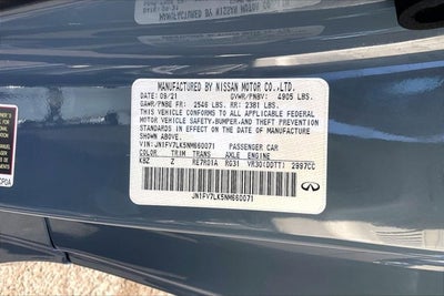 2022 INFINITI Q60 RED SPORT 400