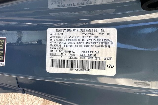 2022 INFINITI Q60 RED SPORT 400