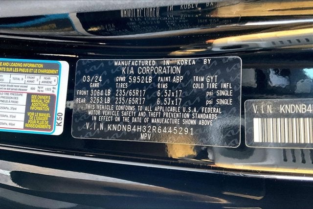 2024 Kia Carnival MPV LX Seat Package