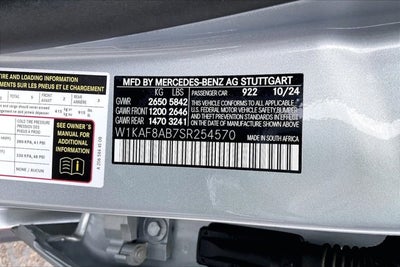 2025 Mercedes-Benz AMG® C 63 S E Performance