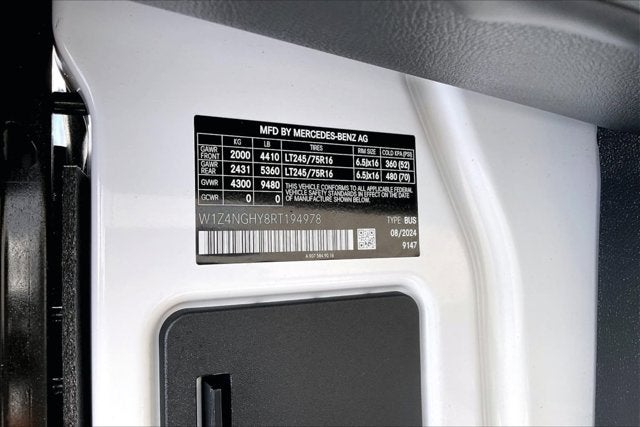 2024 Mercedes-Benz Sprinter 2500 High Roof 4-Cyl Diesel HO