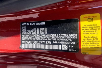 2020 BMW M2 Competition