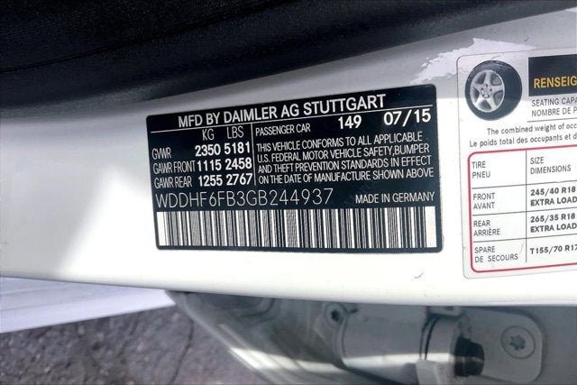 2016 Mercedes-Benz E 400 E 400