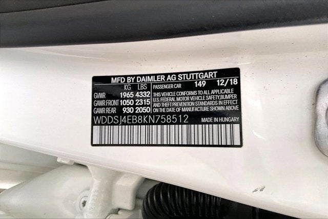 2019 Mercedes-Benz CLA 250 CLA 250