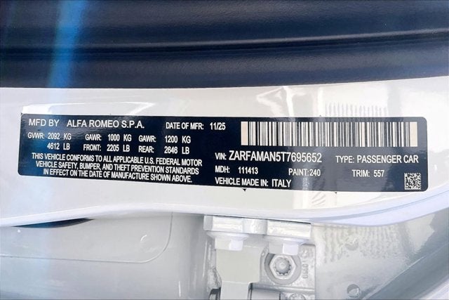 2026 Alfa Romeo Giulia GIULIA