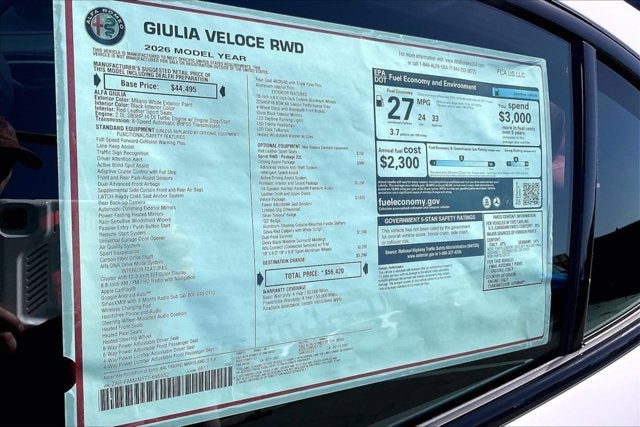 2026 Alfa Romeo Giulia GIULIA