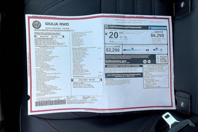 2024 Alfa Romeo Giulia GIULIA QUADRIFOGLIO SUPERSPORT RWD