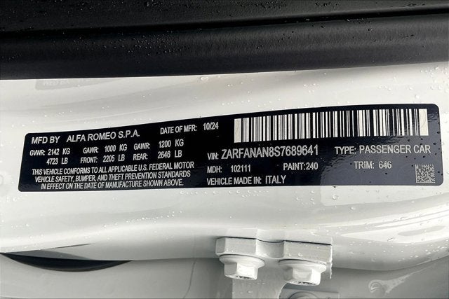 2025 Alfa Romeo Giulia Special Edition