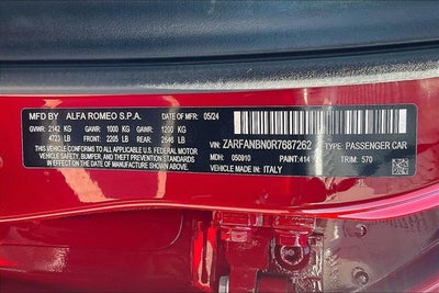 2024 Alfa Romeo Giulia Ti AWD