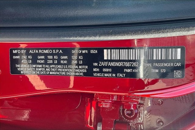 2024 Alfa Romeo Giulia Ti AWD